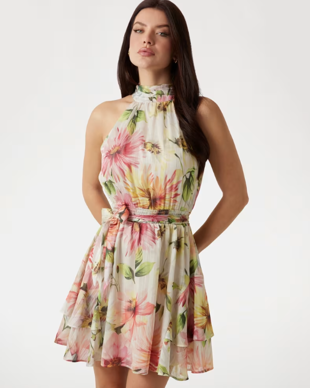 Floral mini dress