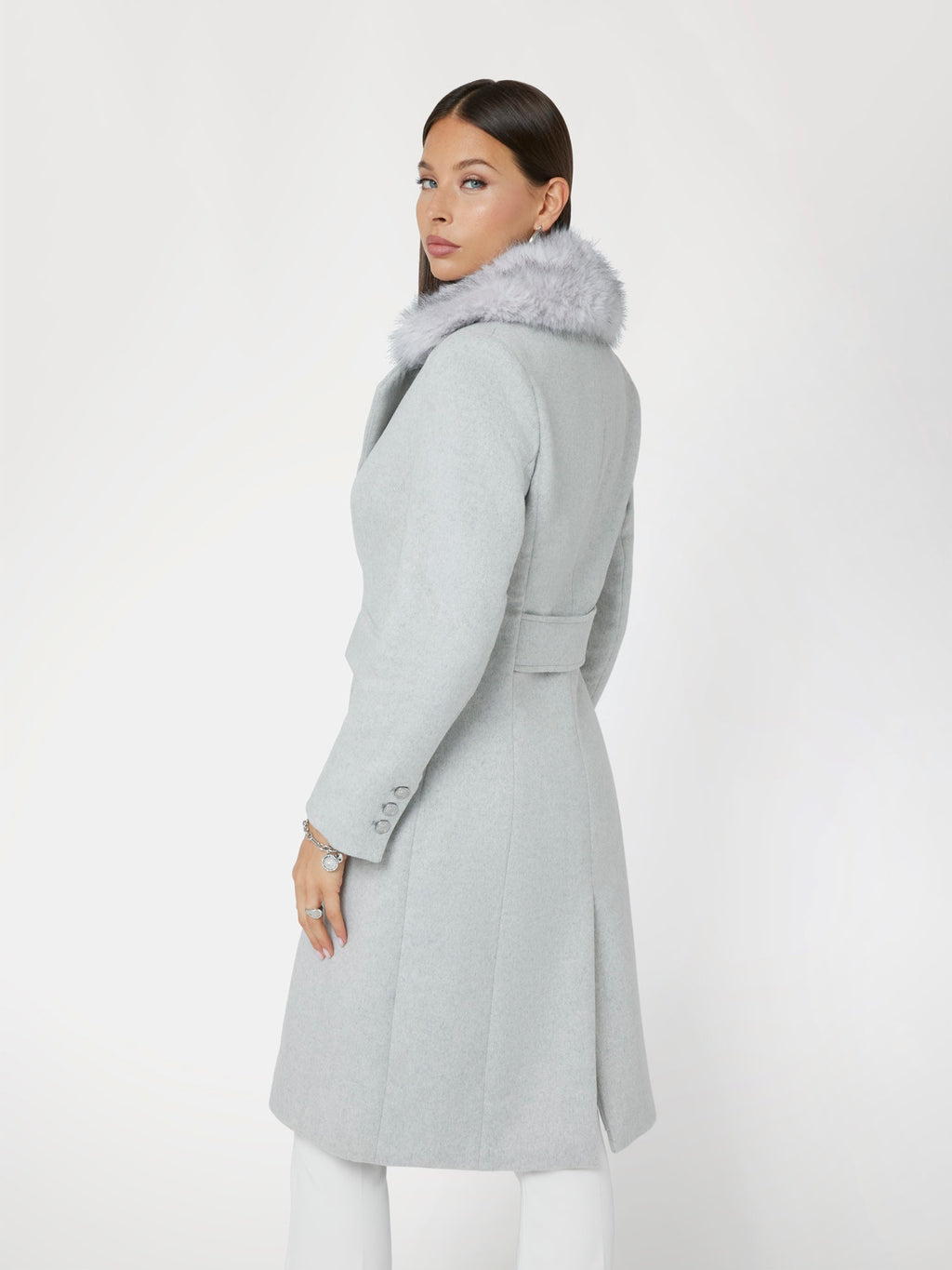 Wool blend coat