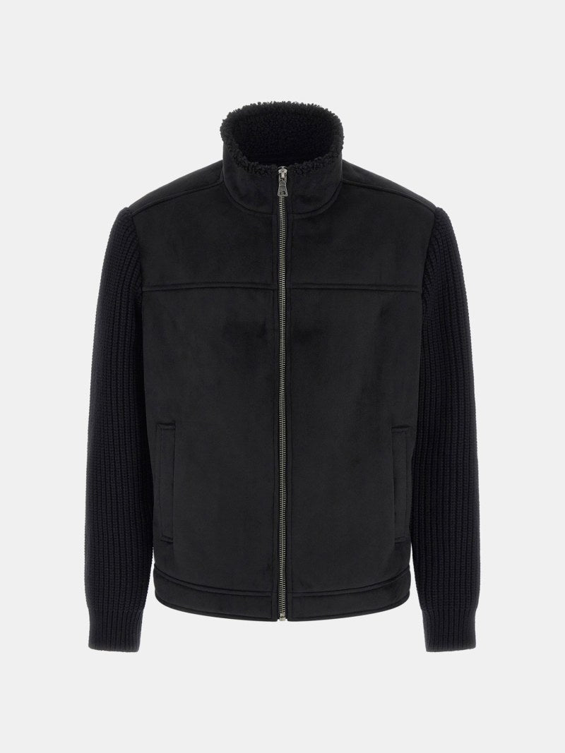 Faux-suede jacket