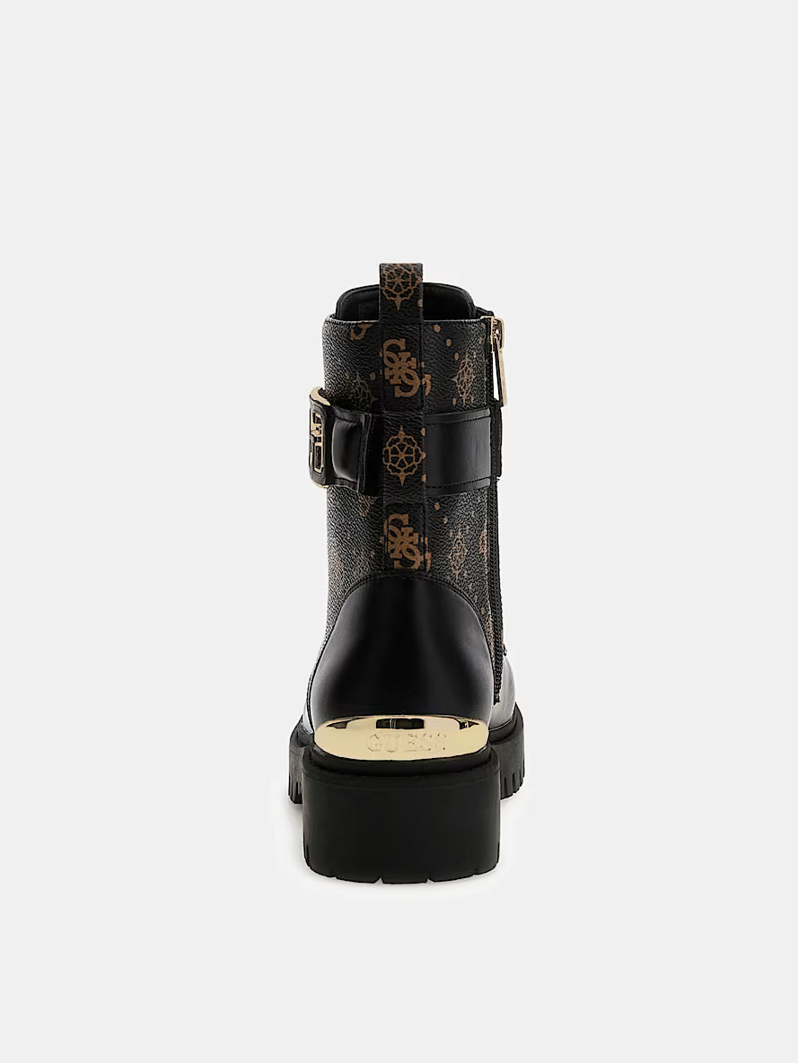 Oranda 4G Peony Logo Combat Boot