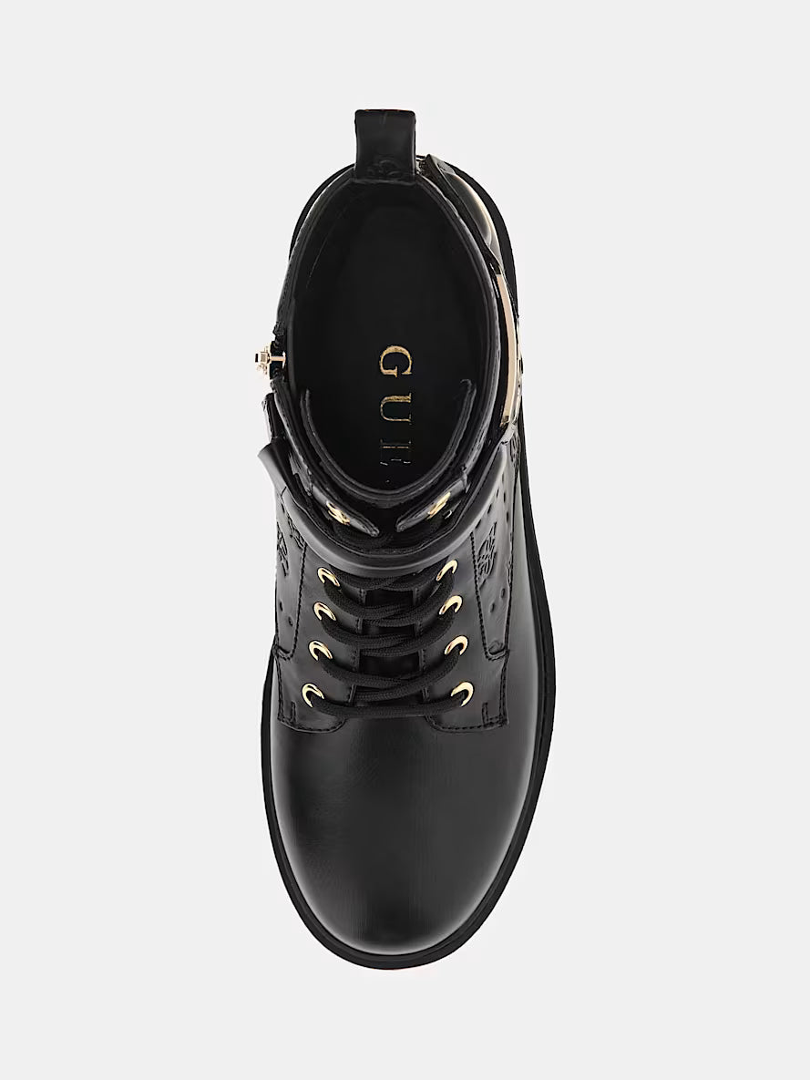 Oranda 4G Peony Logo Combat Boot
