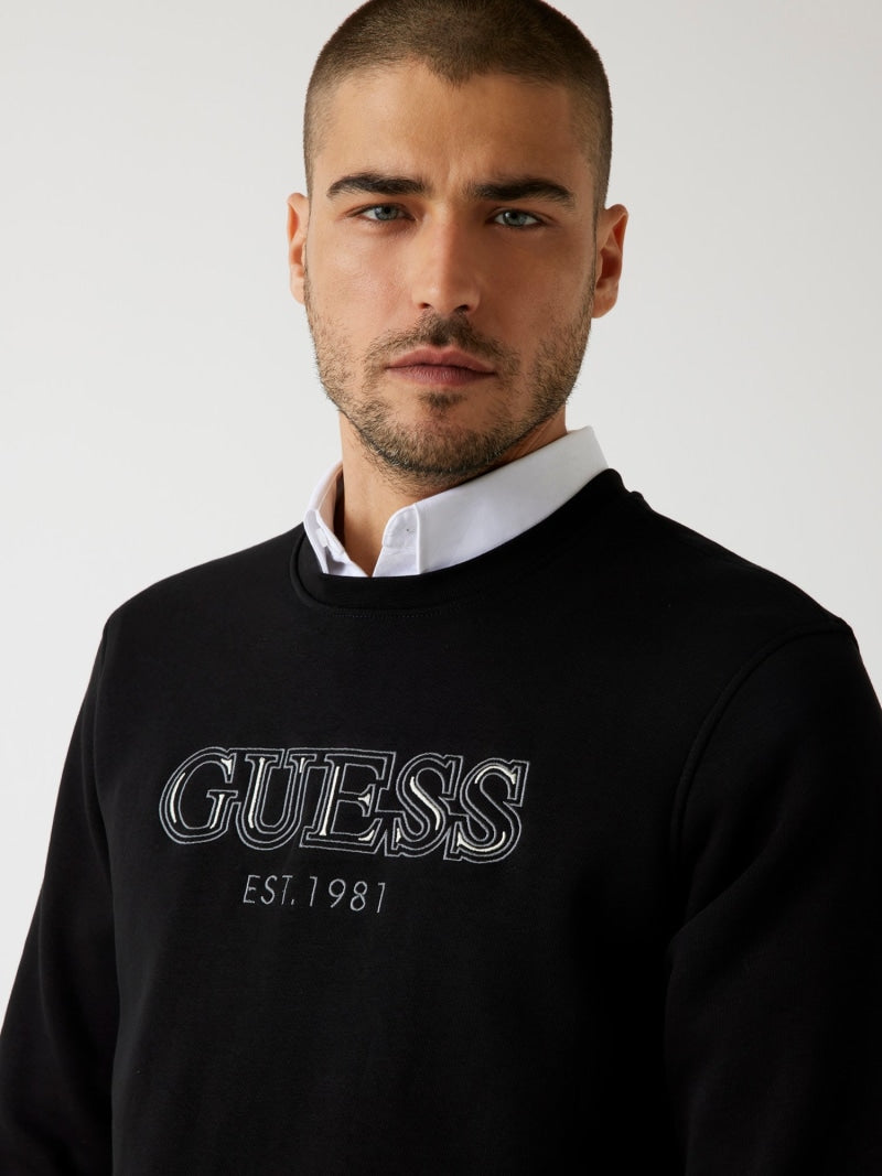 Embroidered logo sweatshirt