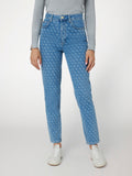 4g logo mom denim pant