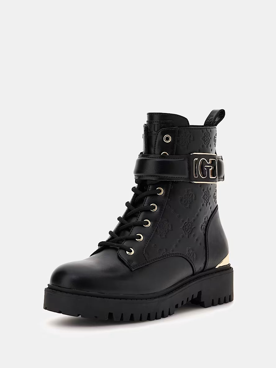 Oranda 4G Peony Logo Combat Boot