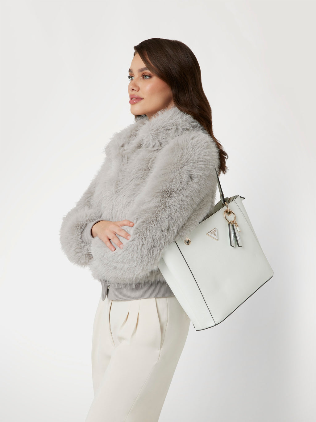Noelle Saffiano leather shopper