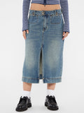 Denim Midi Skirt