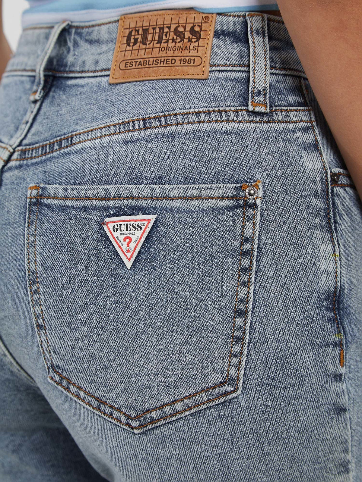 High rise skinny denim pant