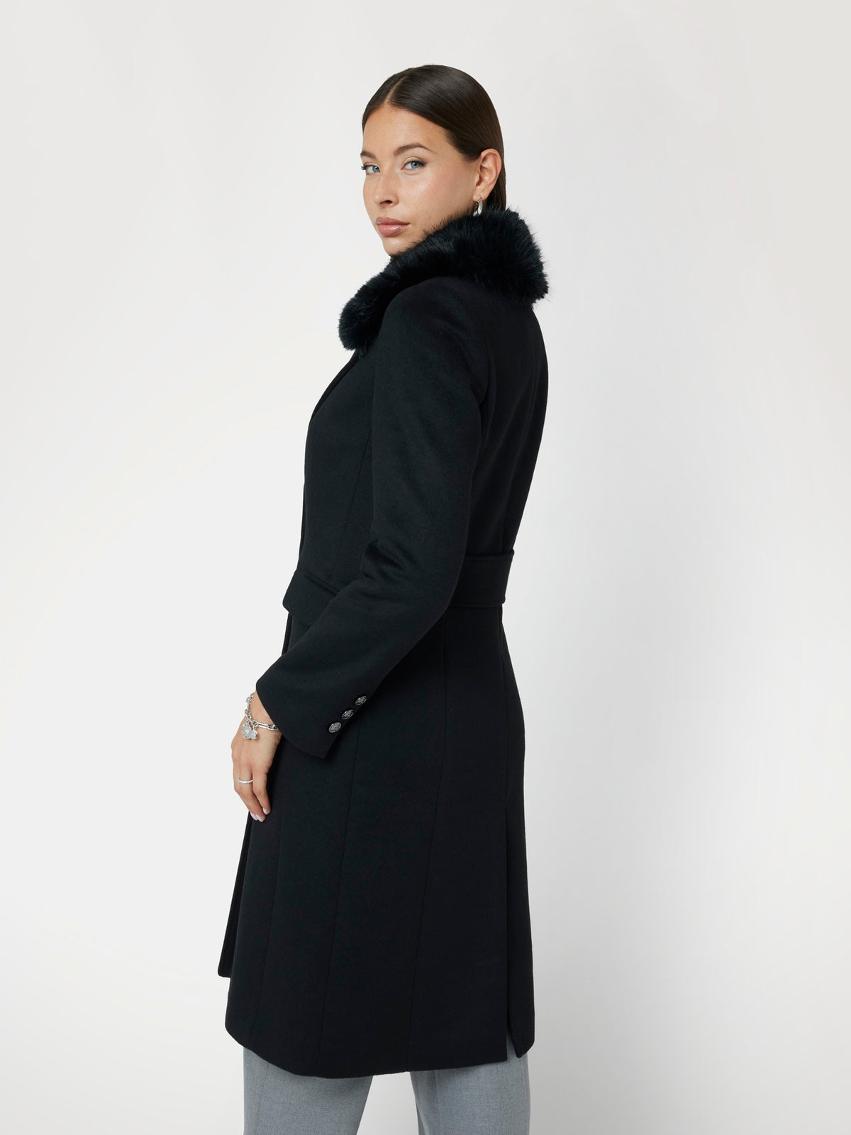 Wool blend coat