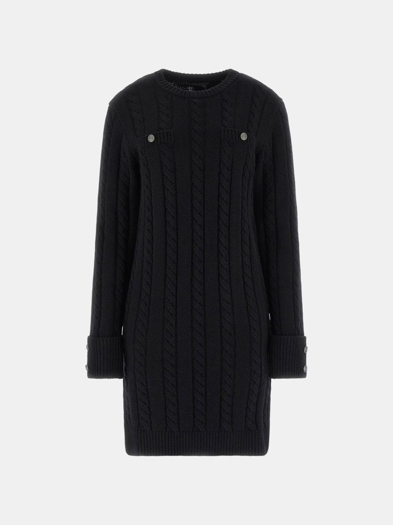Wool-blend mini dress