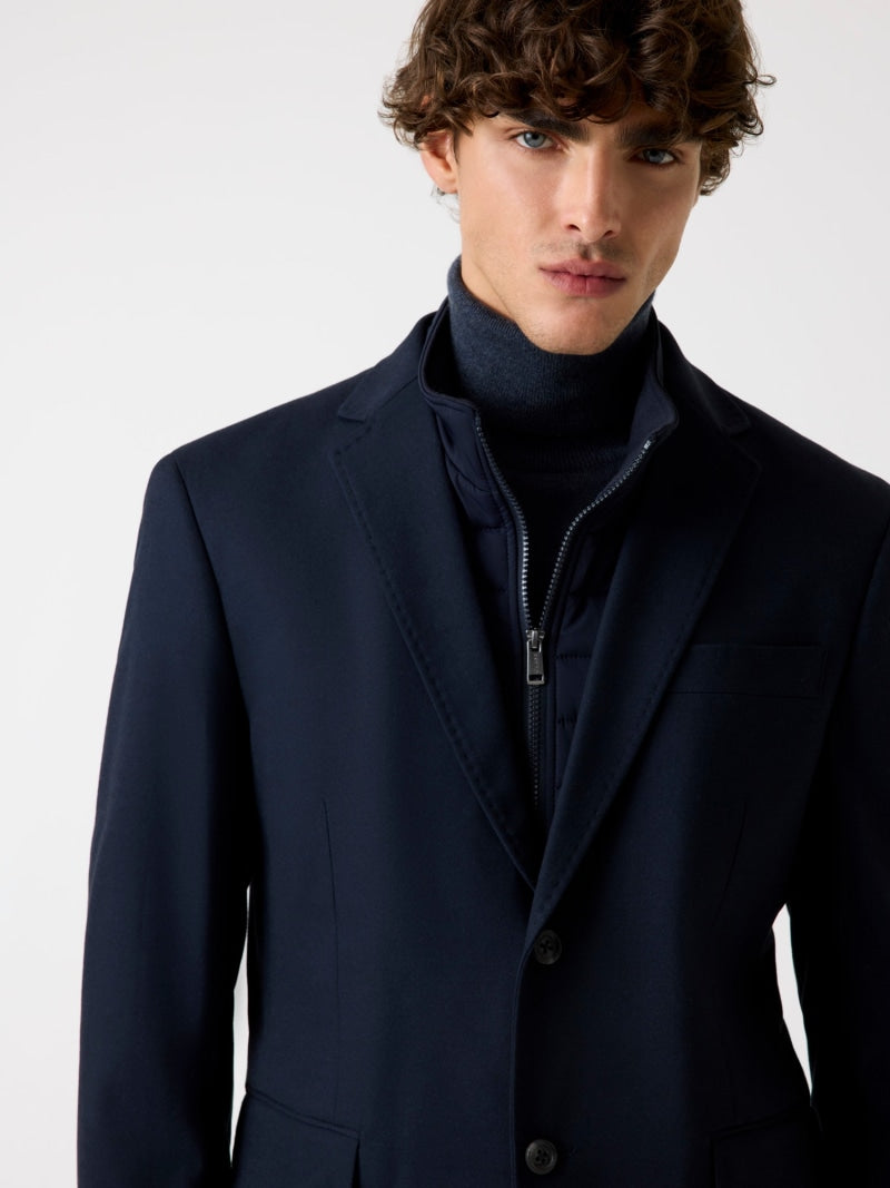 Wool-blend blazer
