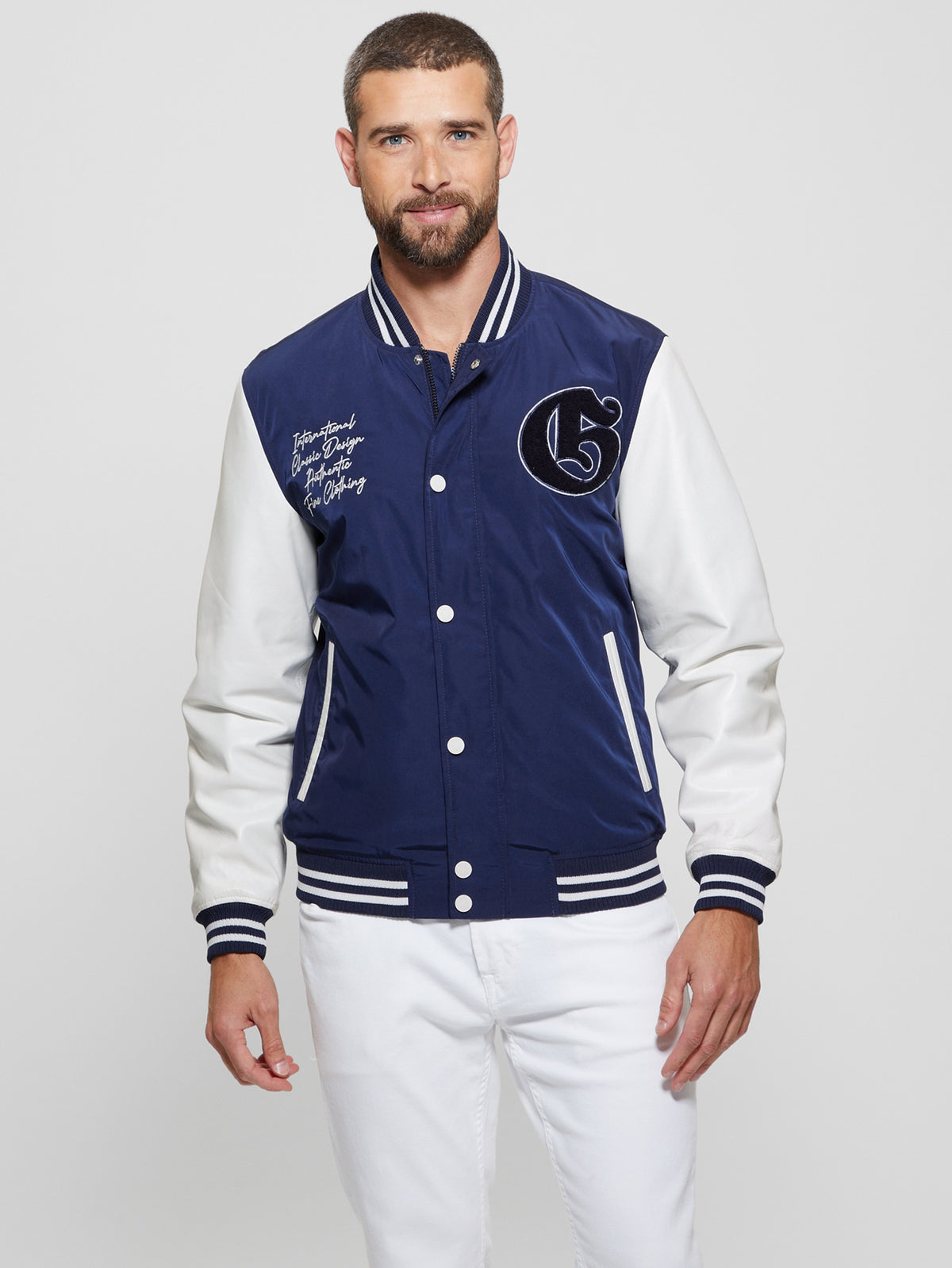 Color-Block Varsity Jacket