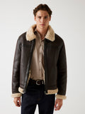 Faux-shearling jacket