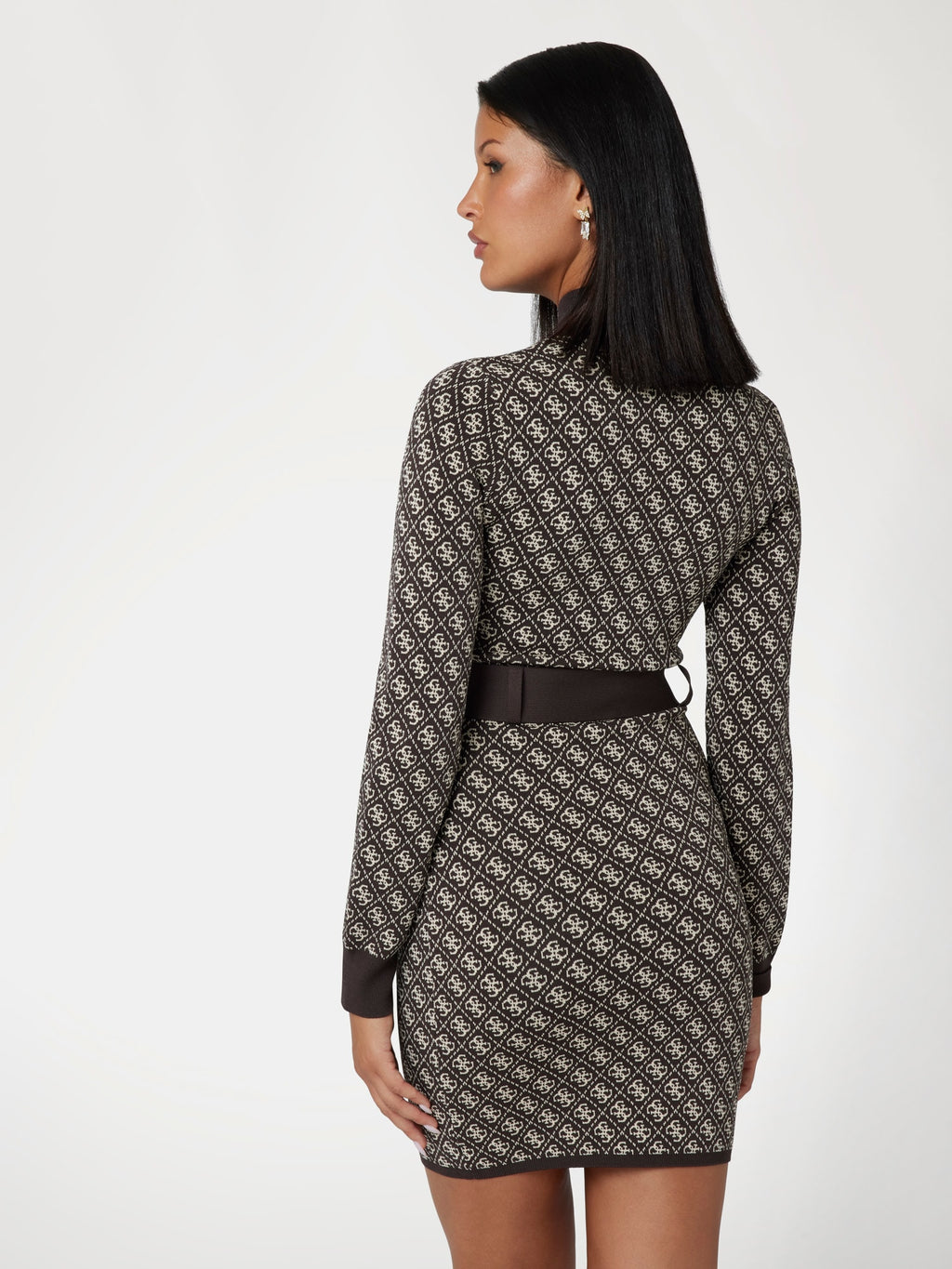 4g logo sweater mini dress