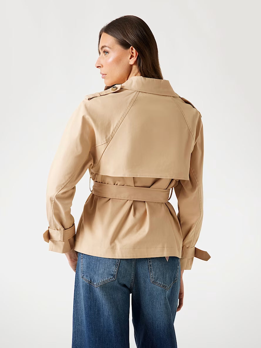 Cropped trench coat