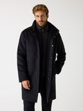 Wool blend coat