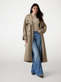 Double breasted trench coat