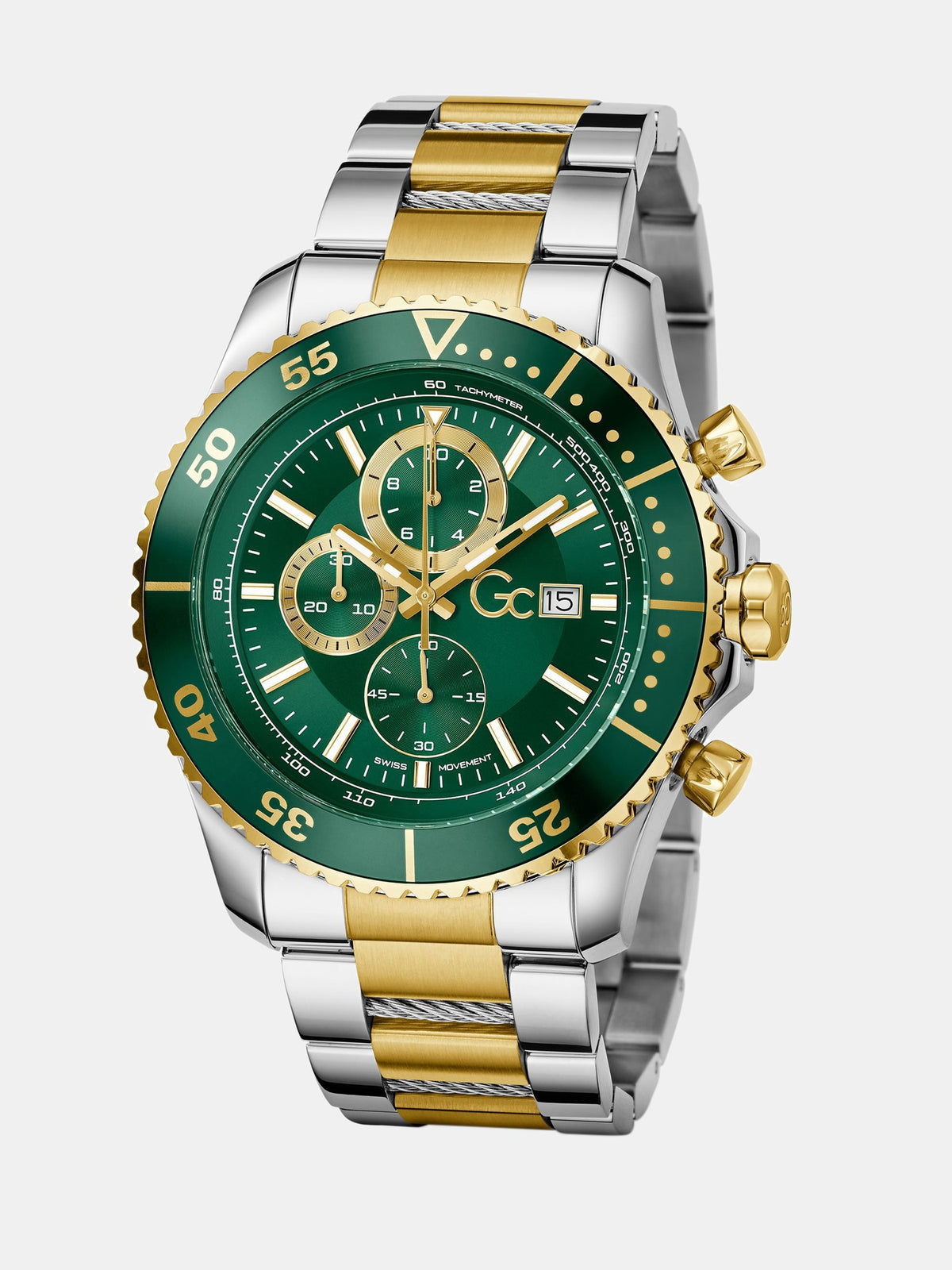 GC watch in stainless steel 44 mm