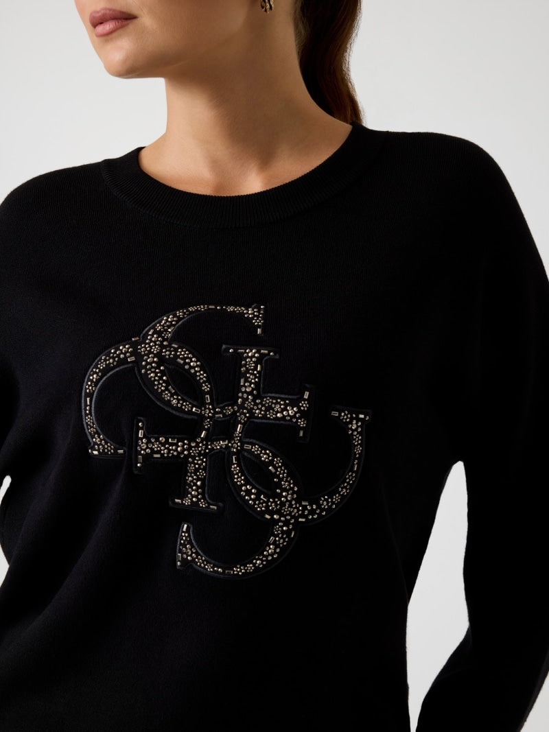 Studded logo sweater