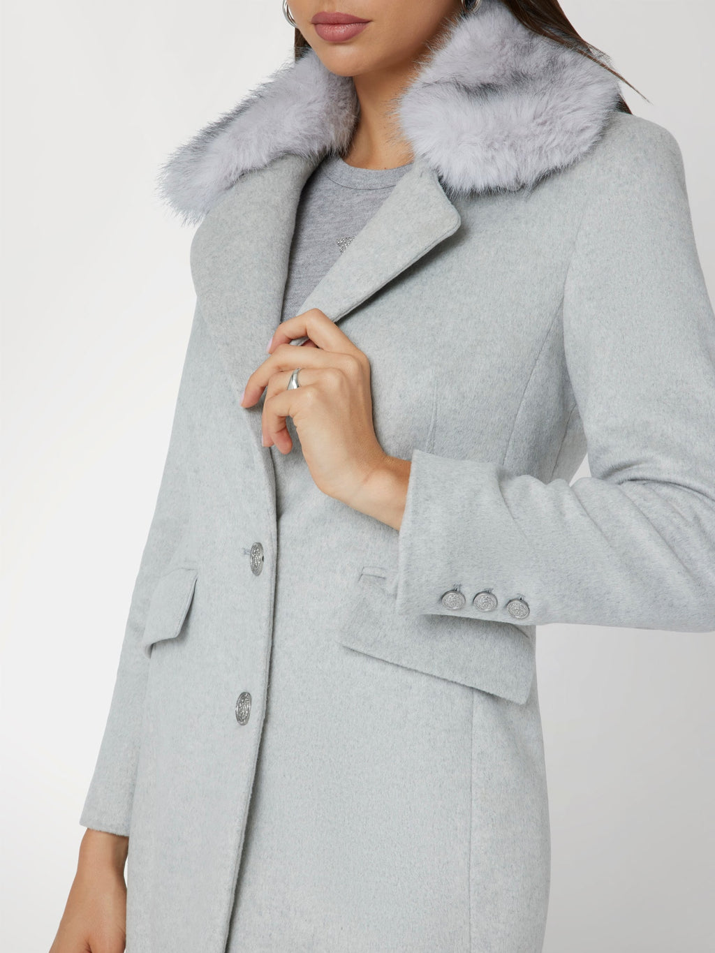 Wool blend coat
