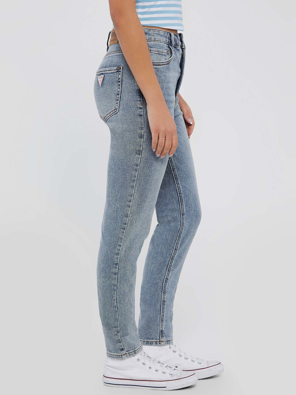High rise skinny denim pant