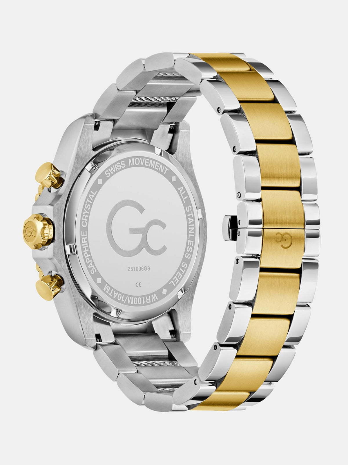 GC watch in stainless steel 44 mm