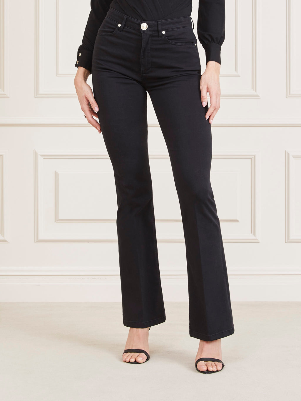 Marciano mid rise flare denim pant
