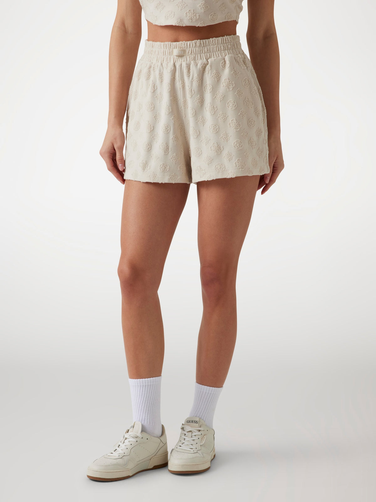 Peony and 4G logo jogging shorts