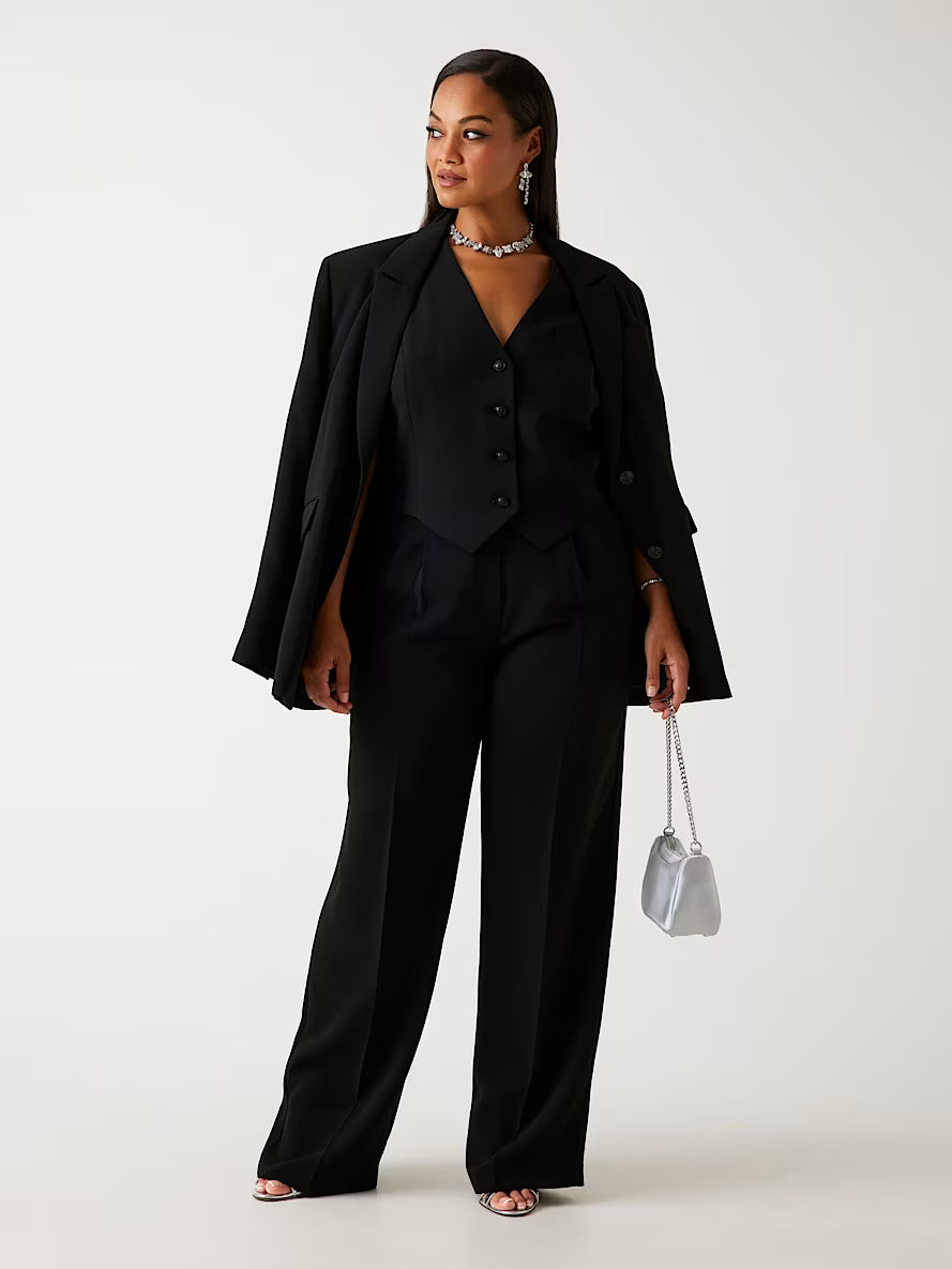 Tailored crepon pants