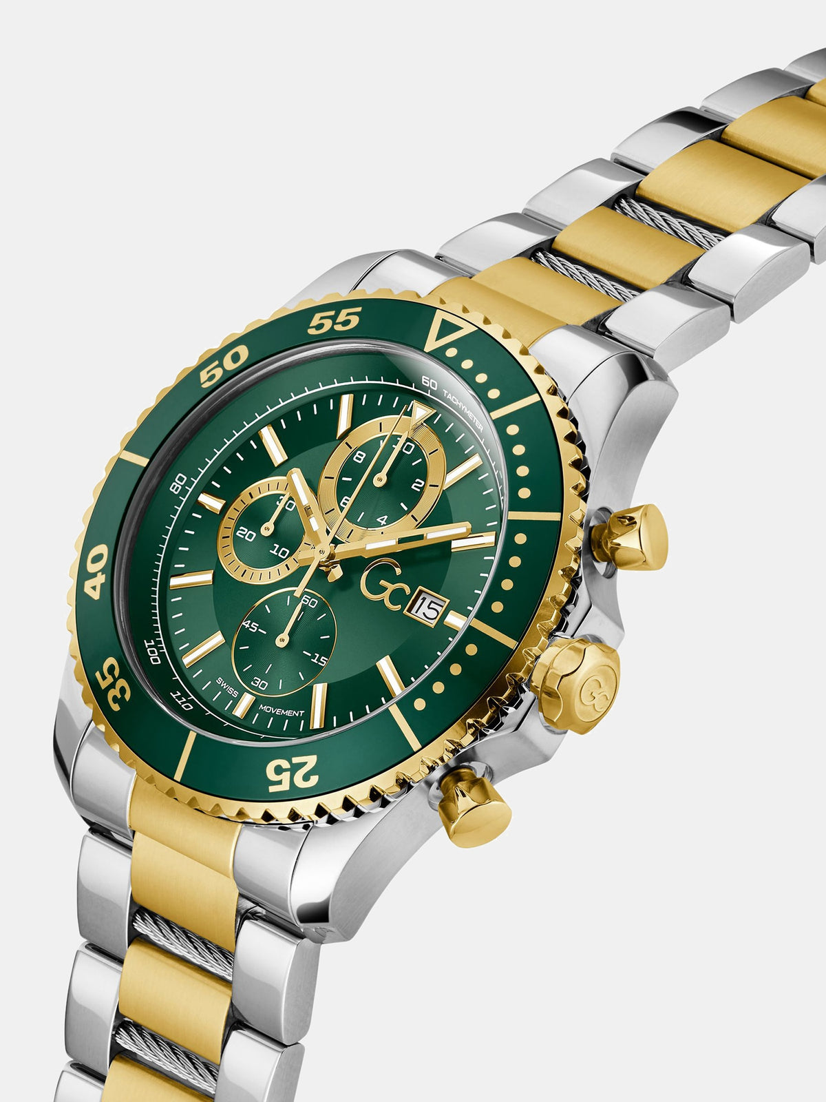 GC watch in stainless steel 44 mm