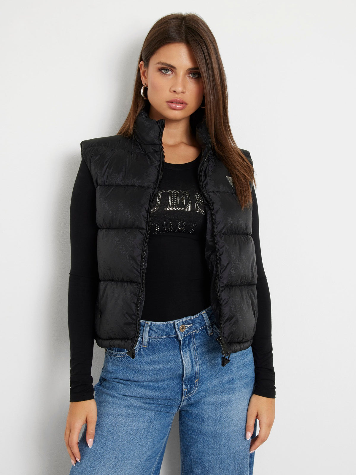 4g logo padded vest