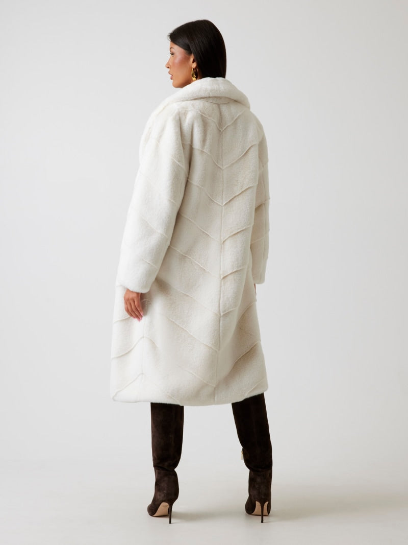 Marciano long faux-fur coat