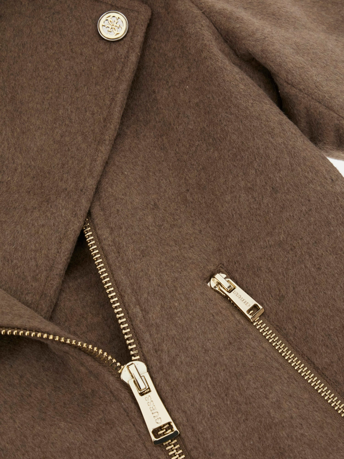 Wool blend biker jacket