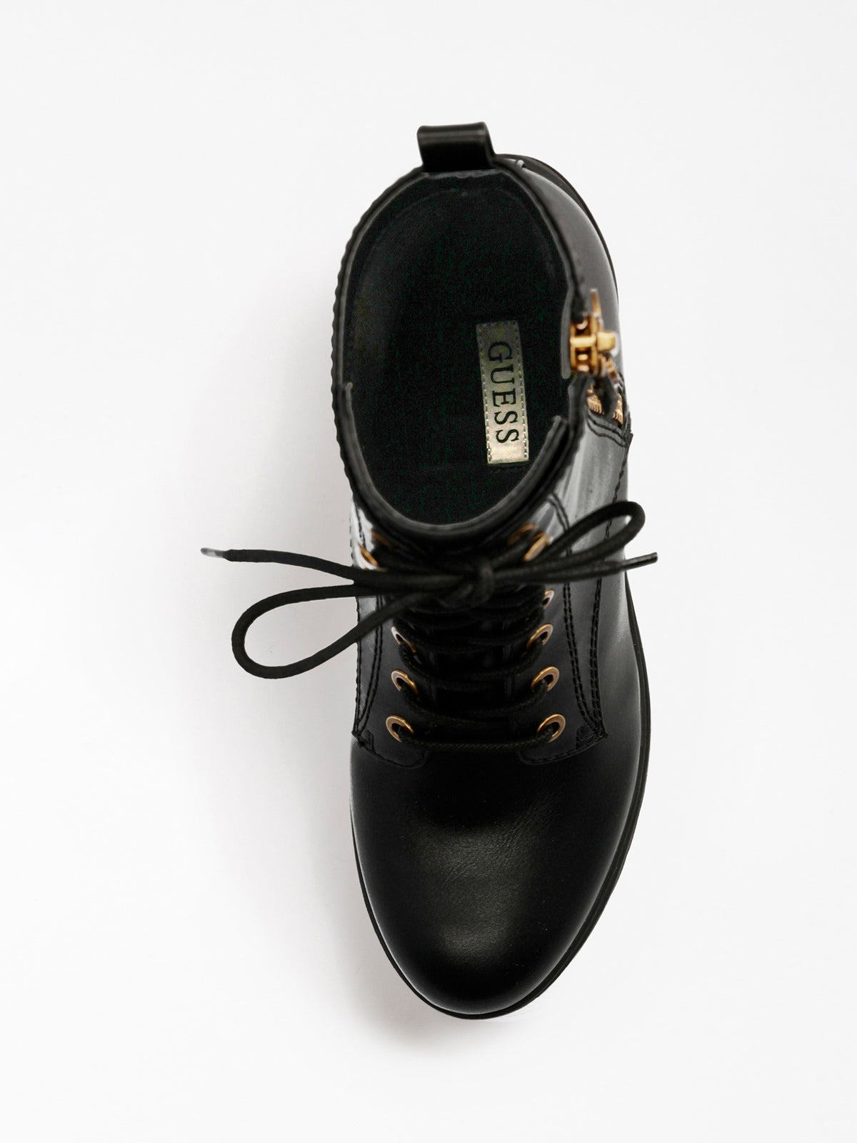 Cabra logo zip combat boot