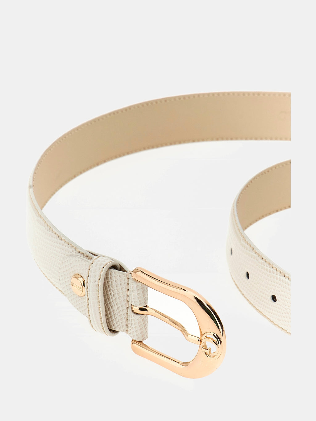 Sibel croc-print belt
