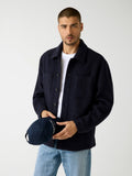 Wool-blend overshirt