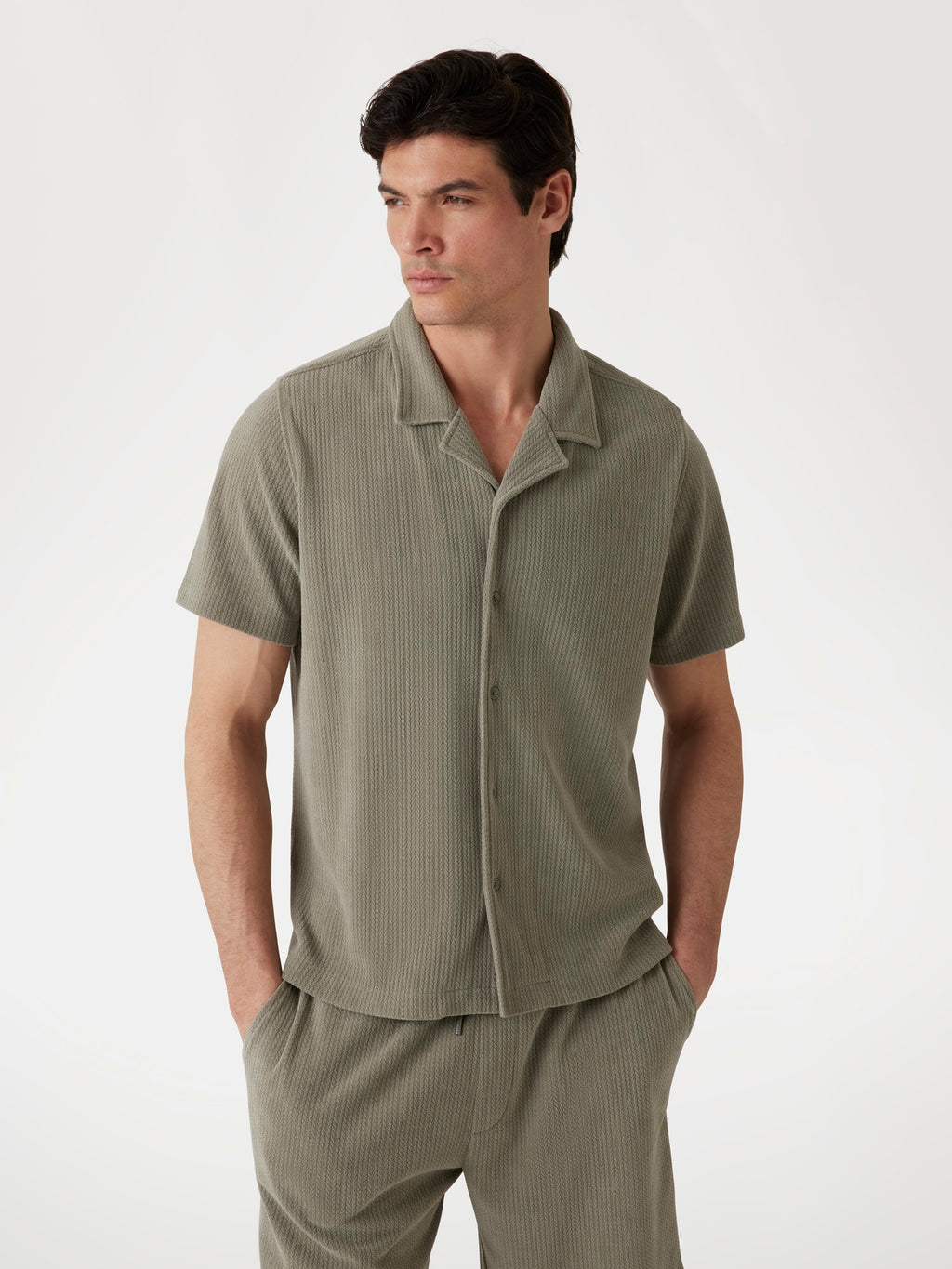 Textured knit shirt
