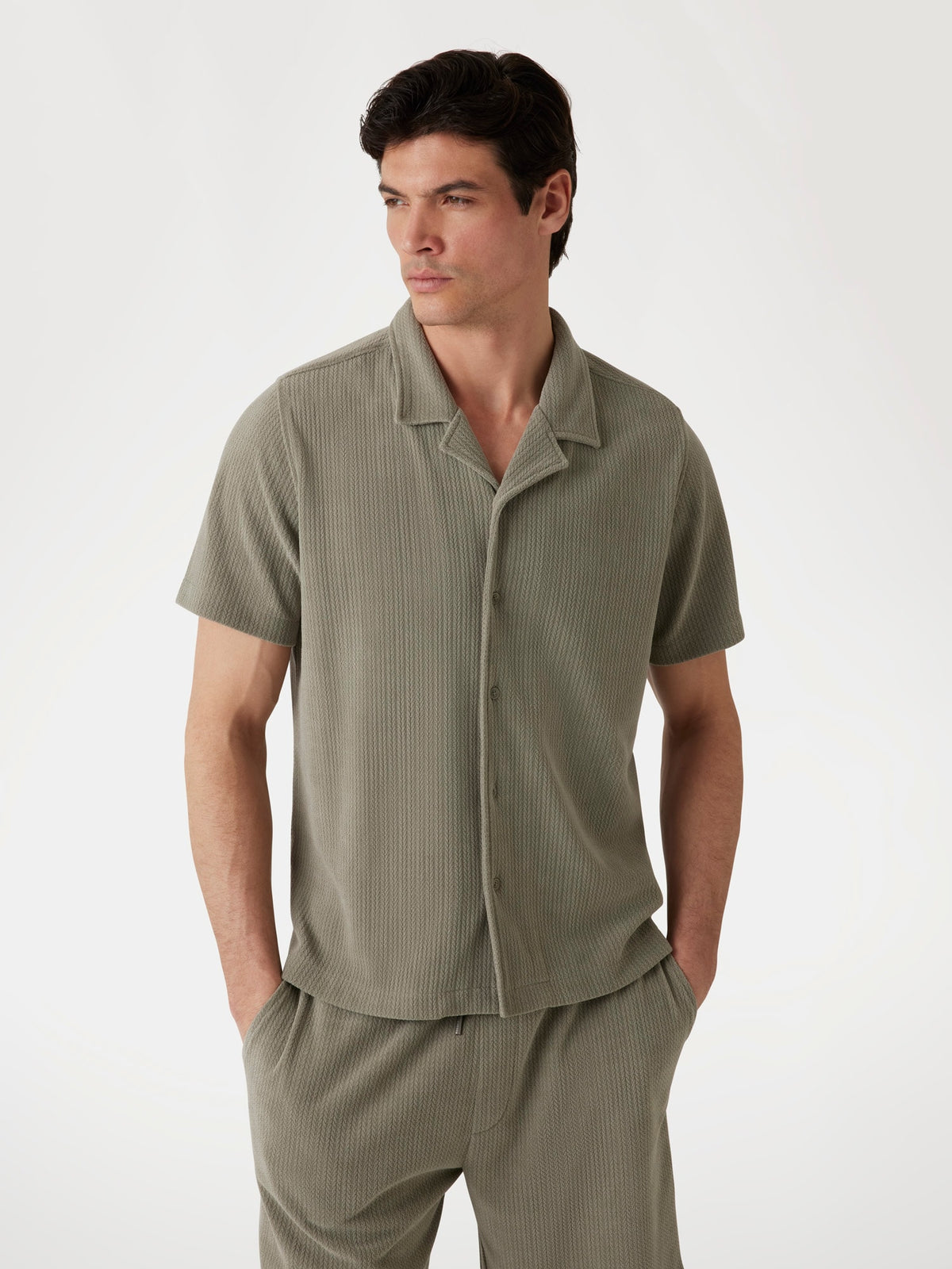 Textured knit shirt