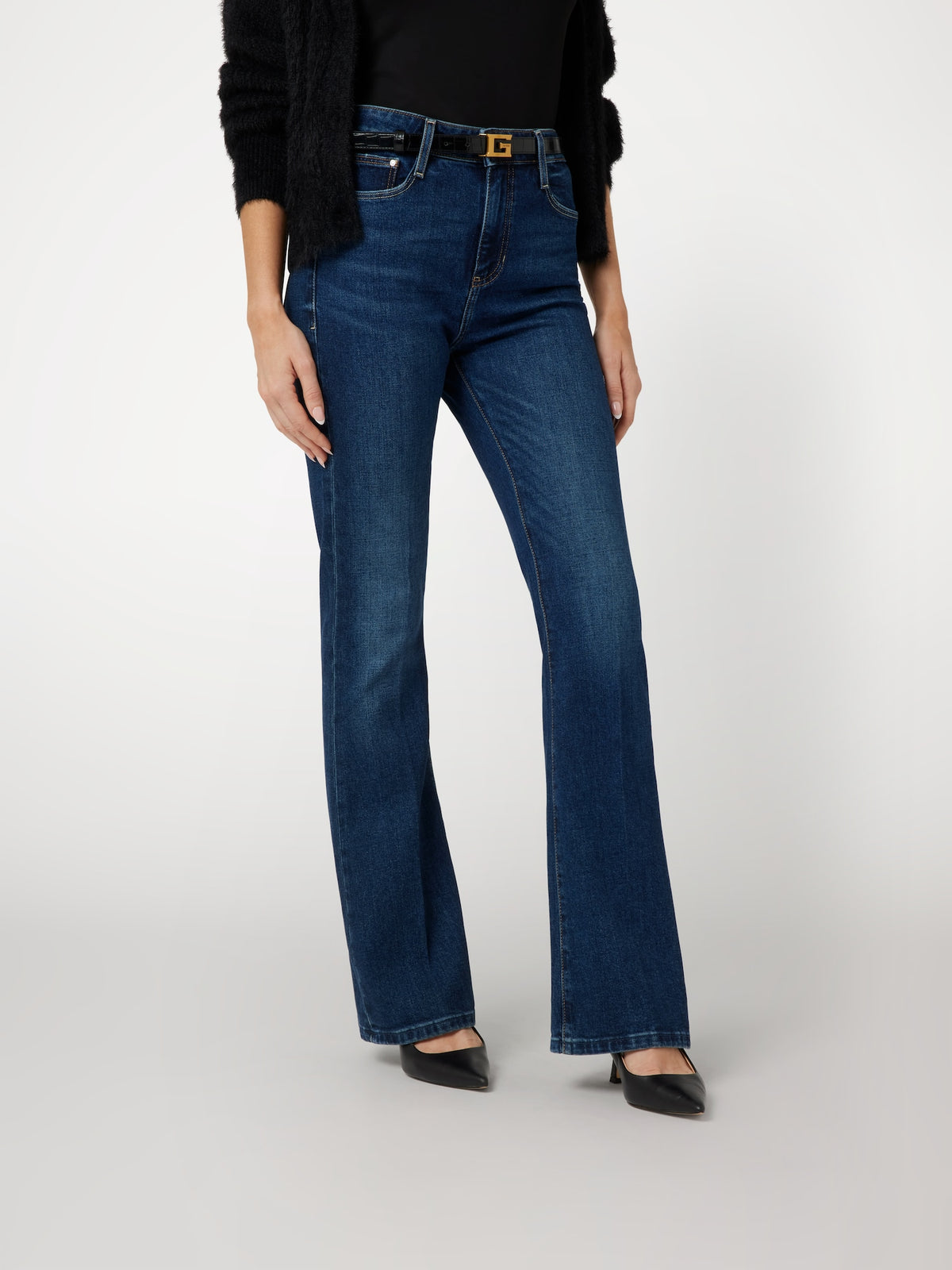 Wool blend Sexy Flare denim pant