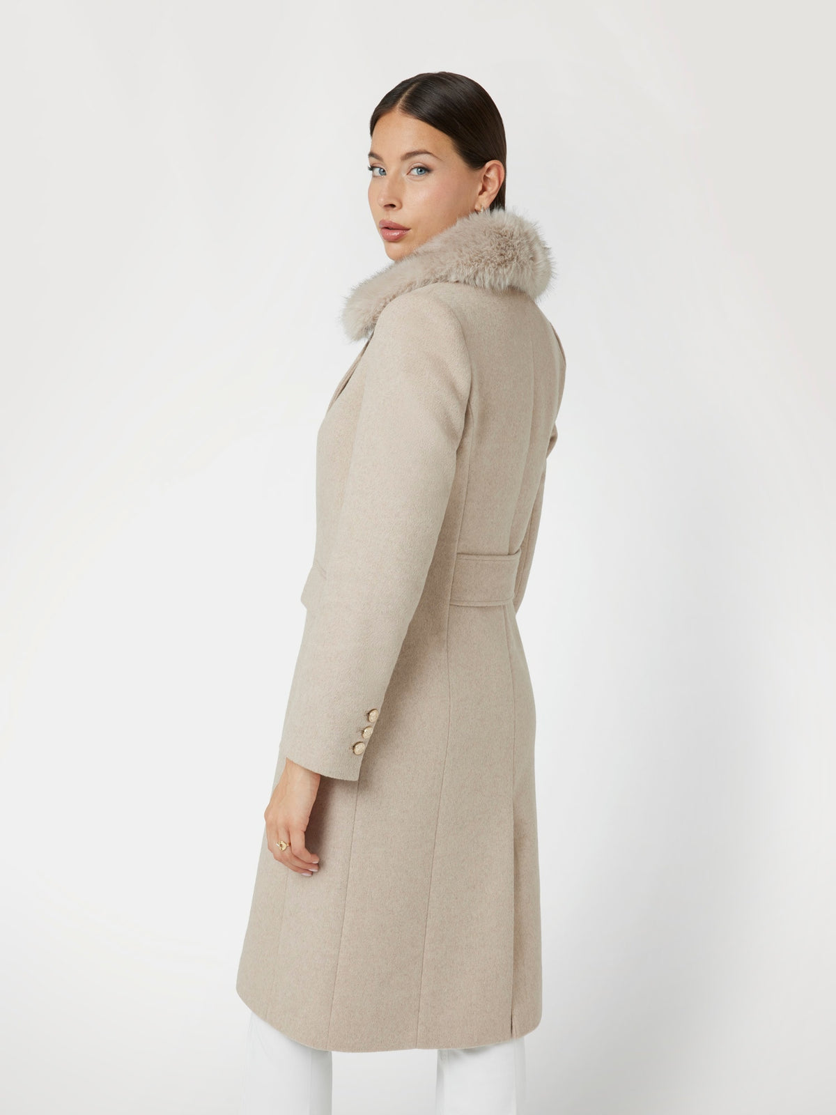 Wool blend coat