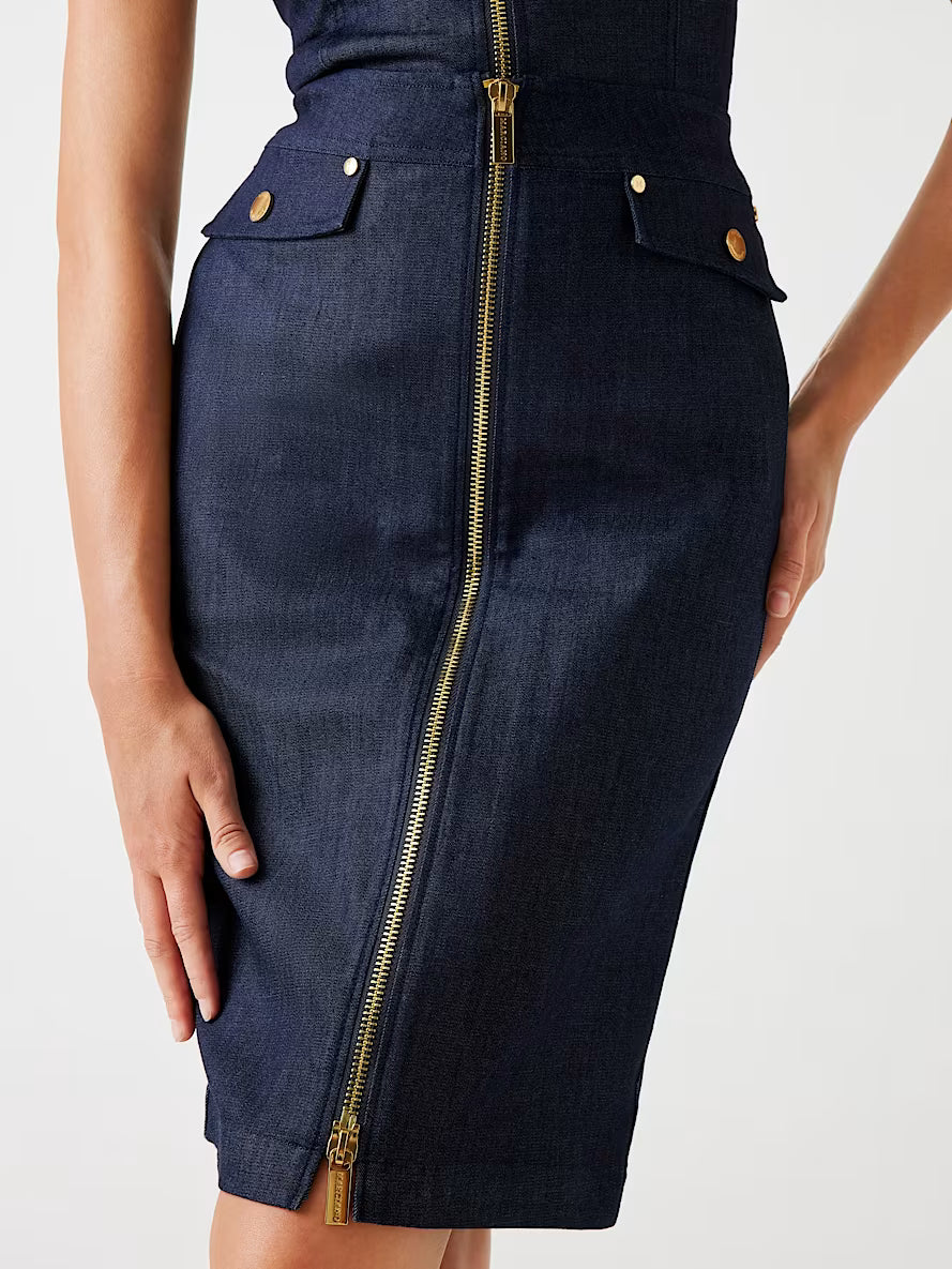 Marciano denim pencil skirt