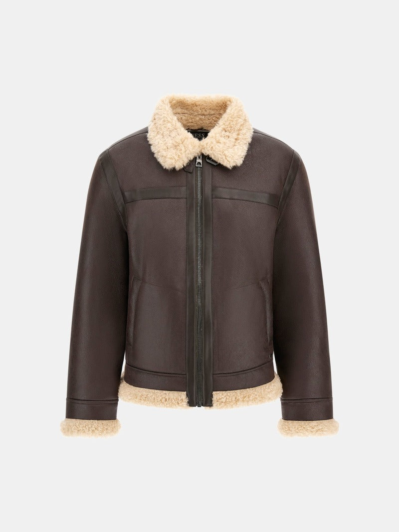 Faux-shearling jacket