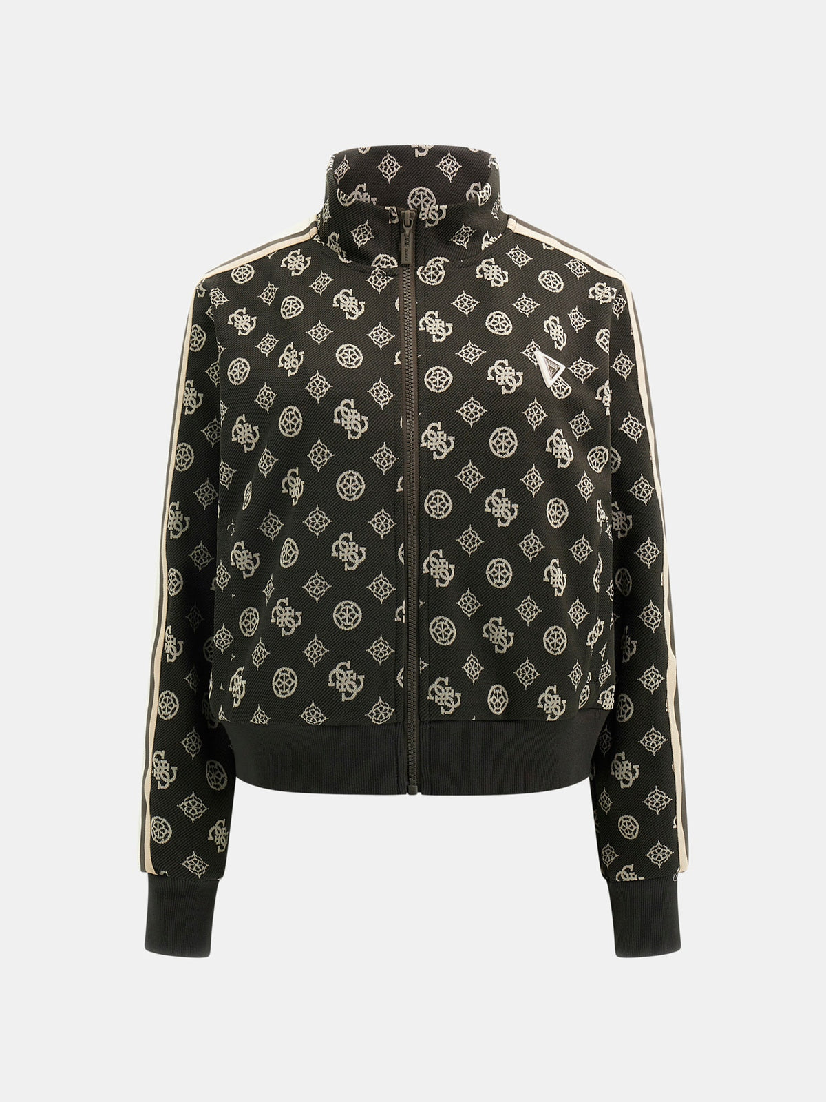 All-over logo full zip sweatshirt