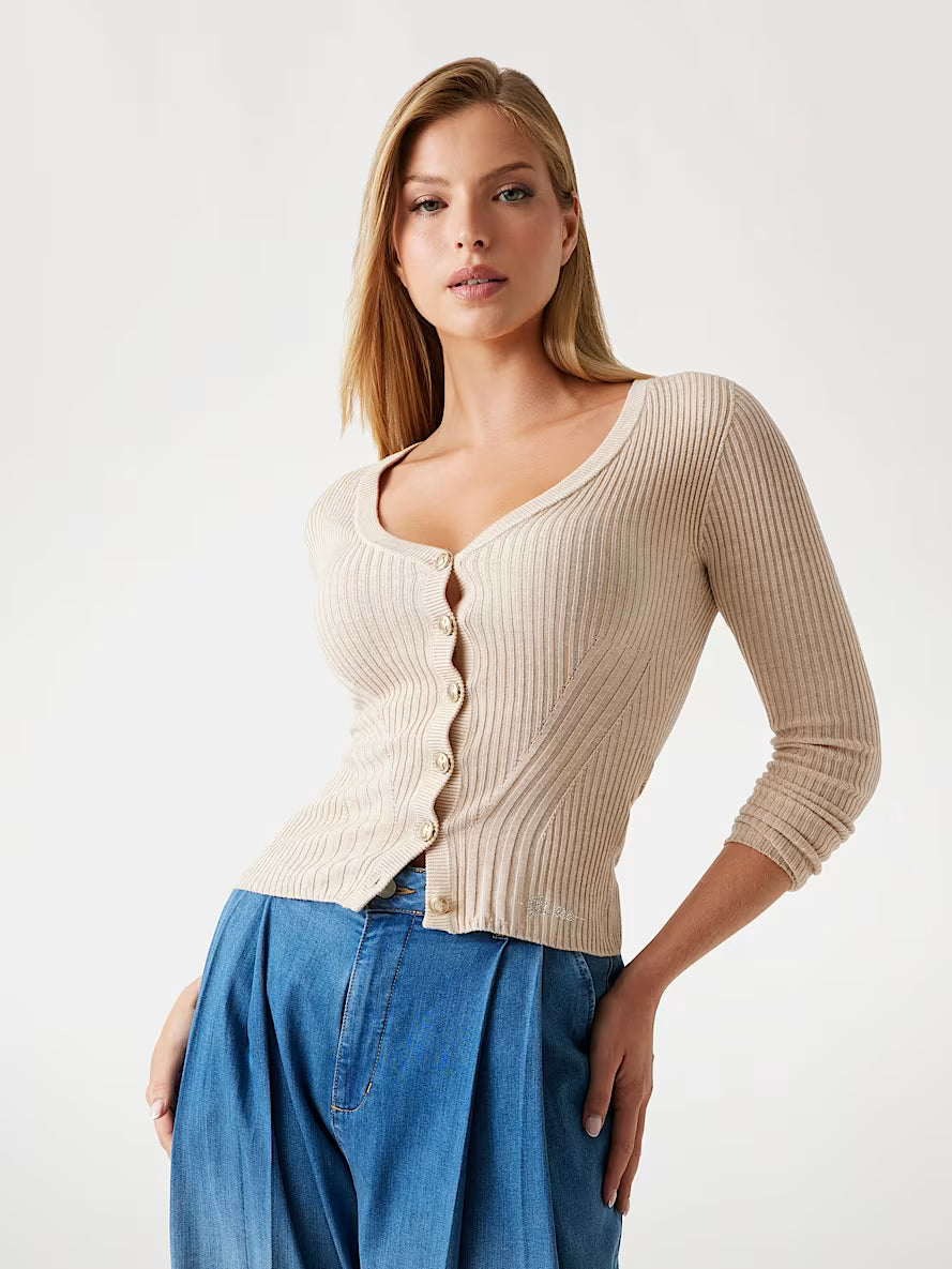 Cashmere-blend cardigan