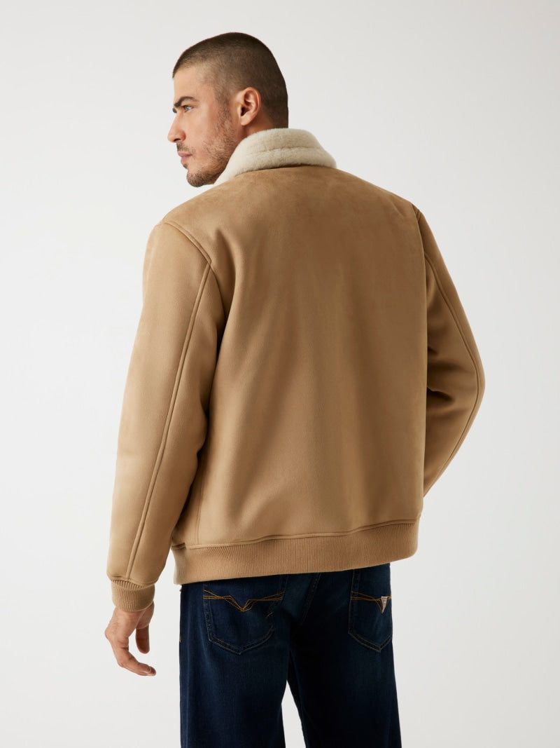 Faux-shearling jacket